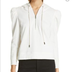 Robert Rodriguez half zip puff sleeve sweatshirt